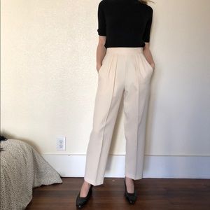 Cream trousers